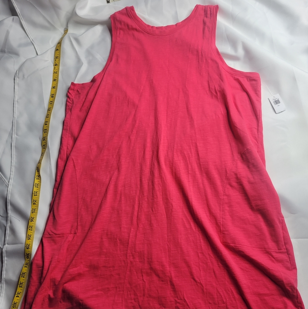 OLD NAVY XXL PINK SLEEVELESS TANK DRESS W/POCKETS 2x, 2xlNWT, NEVER WORNCasual